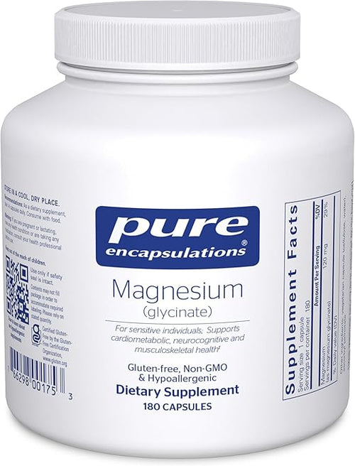magnesium glycinate and semaglutide Pure Encapsulations Magnesium (Glycinate) 180 Capsules – Simah Supplement