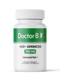 Doctor B NAD+ Supplement Advanced 500 MG' on a white background
